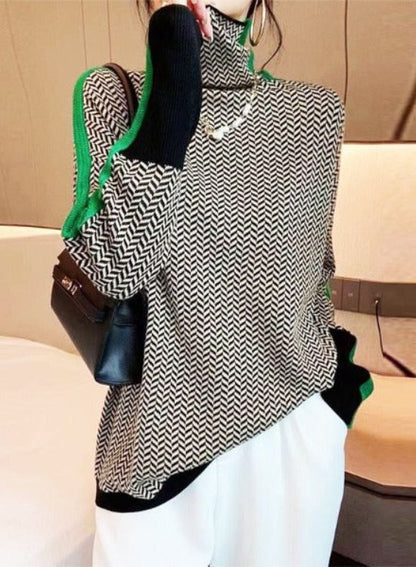 Martina - Sweter z wysokim kołnierzem